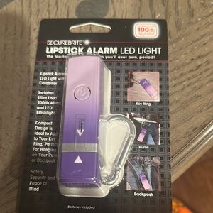 SecureBrite Purple Lipstick Alarm LED Light